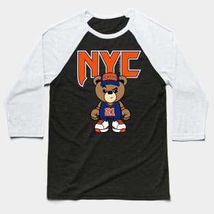 NewYork Teddybear basketball tee Baseball T-Shirt